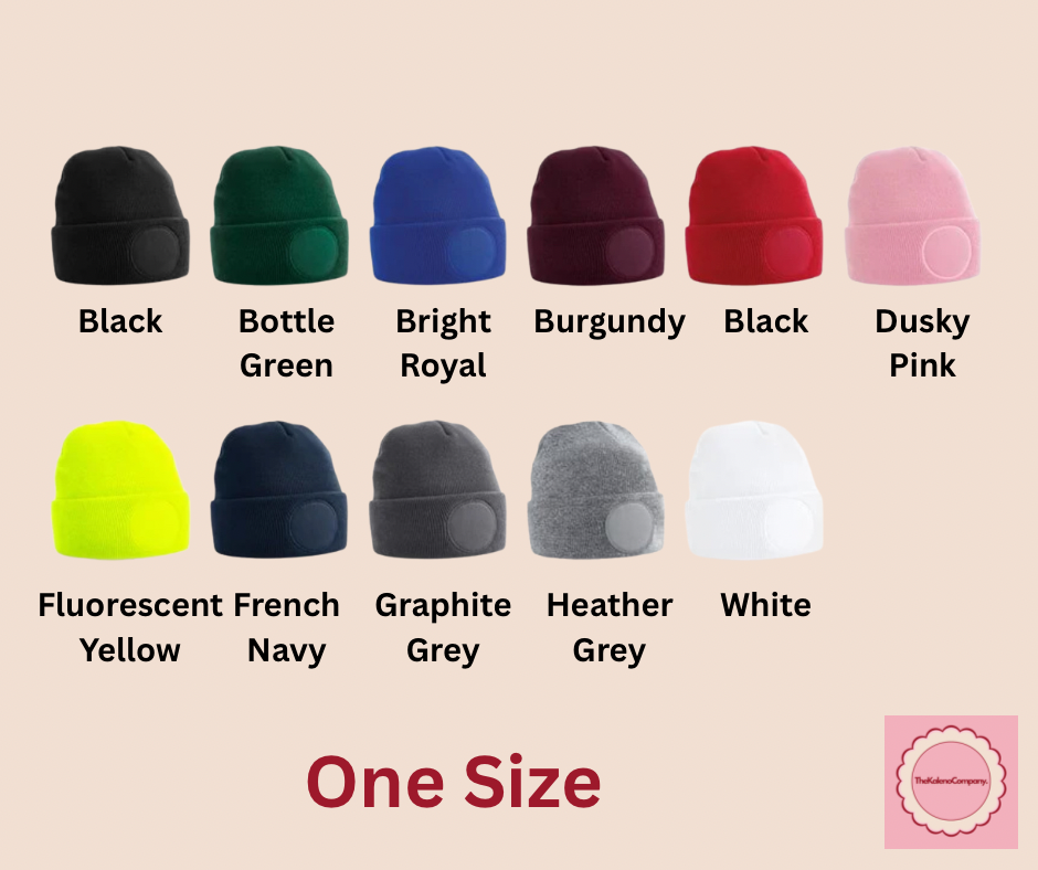 Branded Circle Patch Beanie