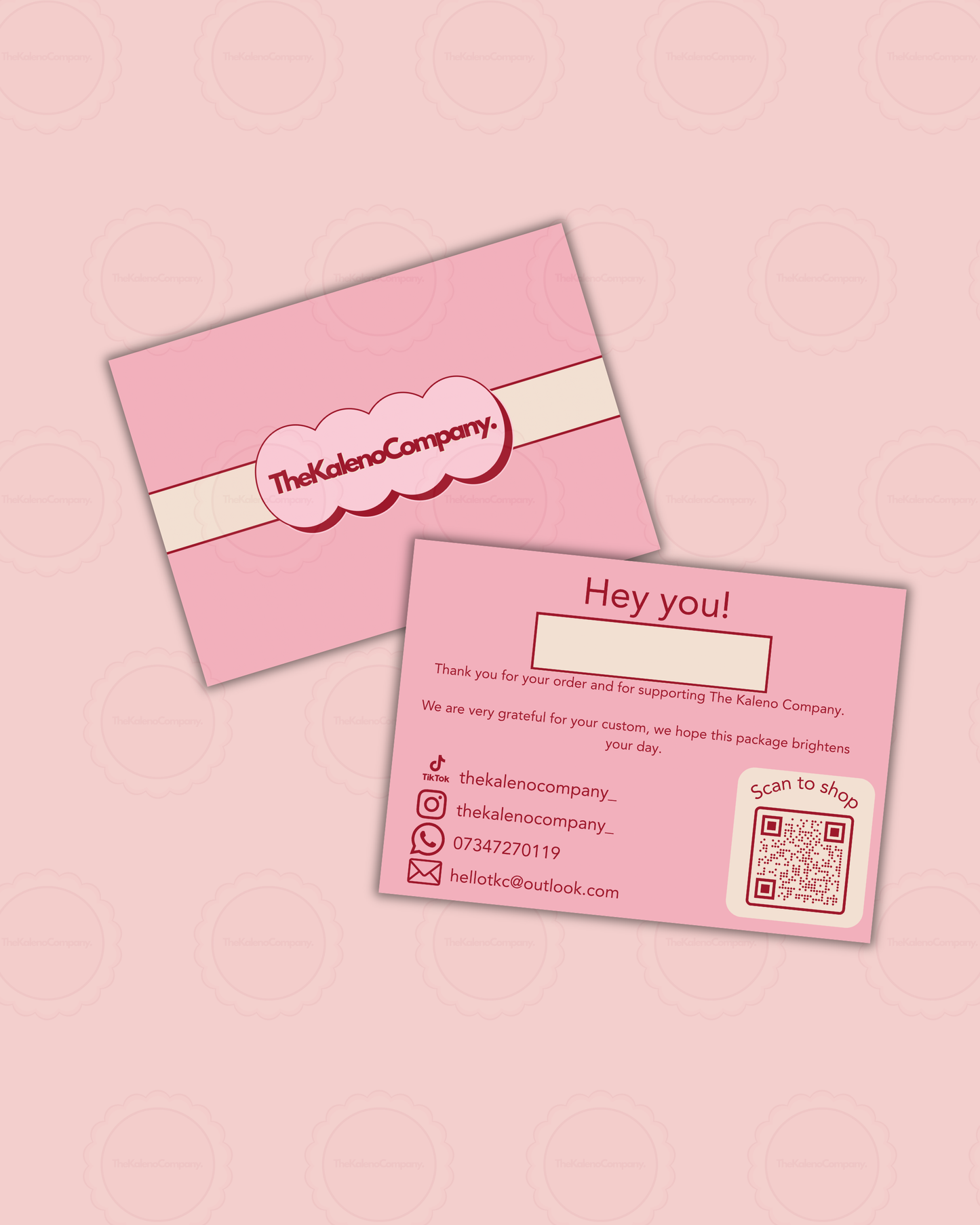 Custom A6 Thank-you Cards
