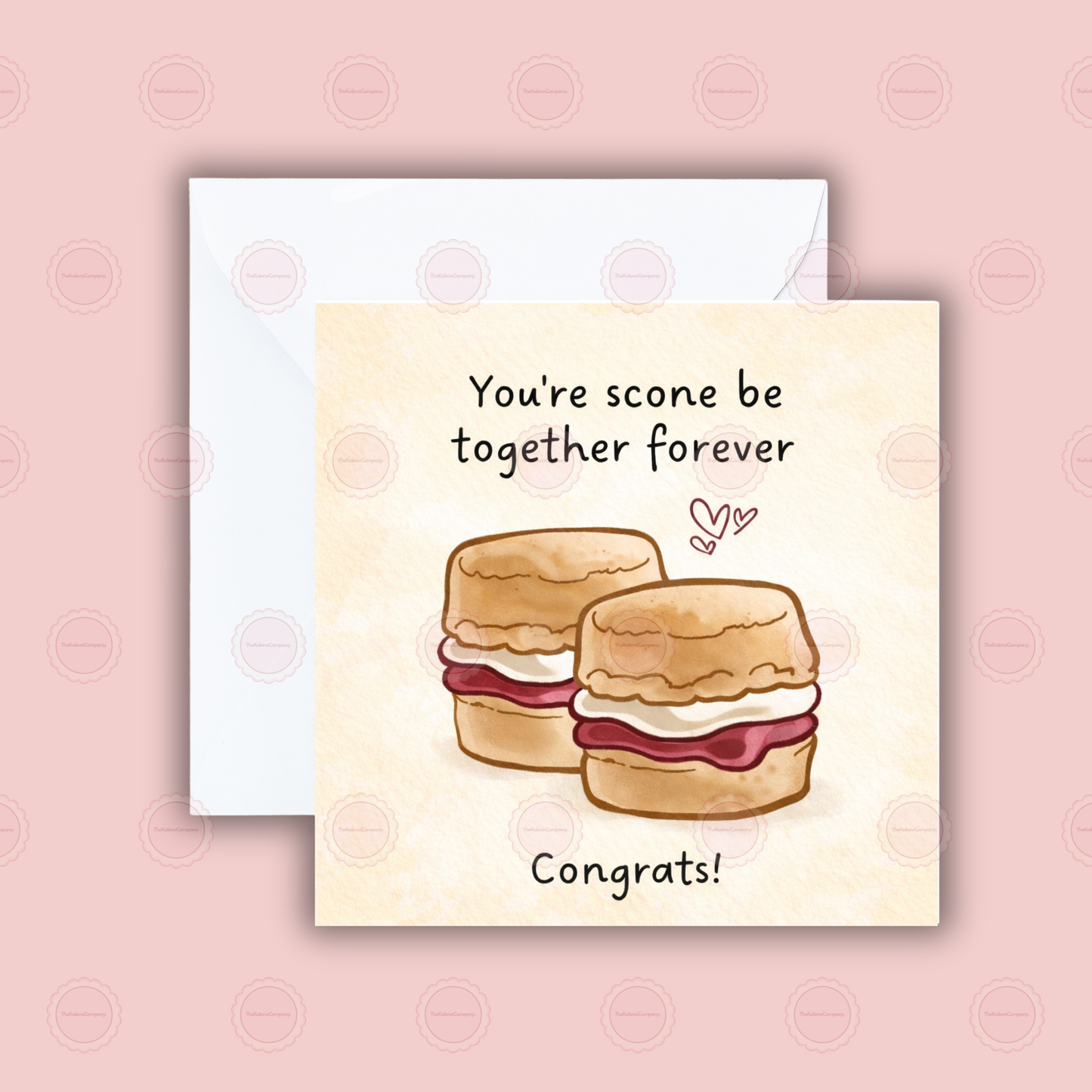 Scone Funny Food Pun Wedding Card