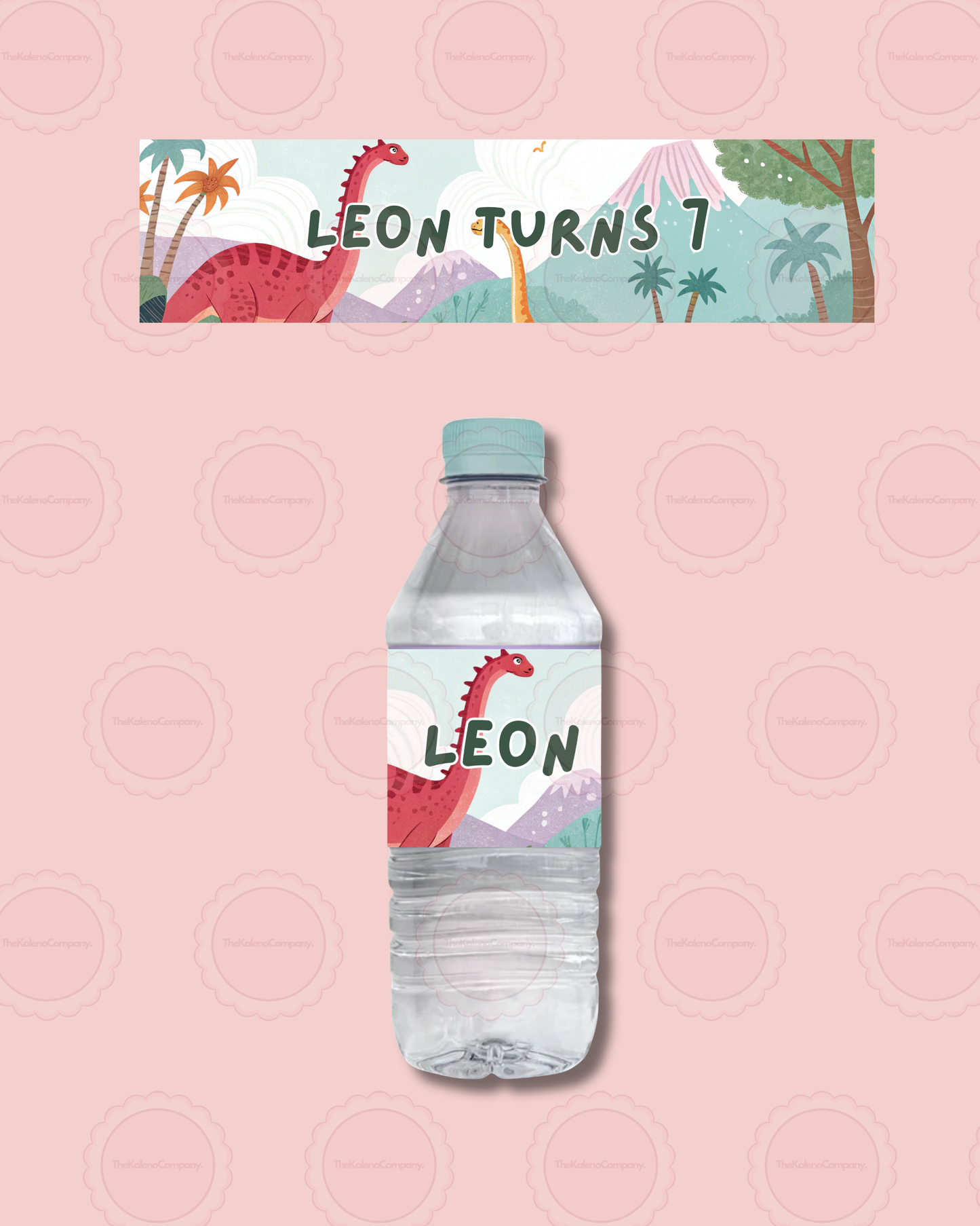 Dino-Mite Water Bottle Labels