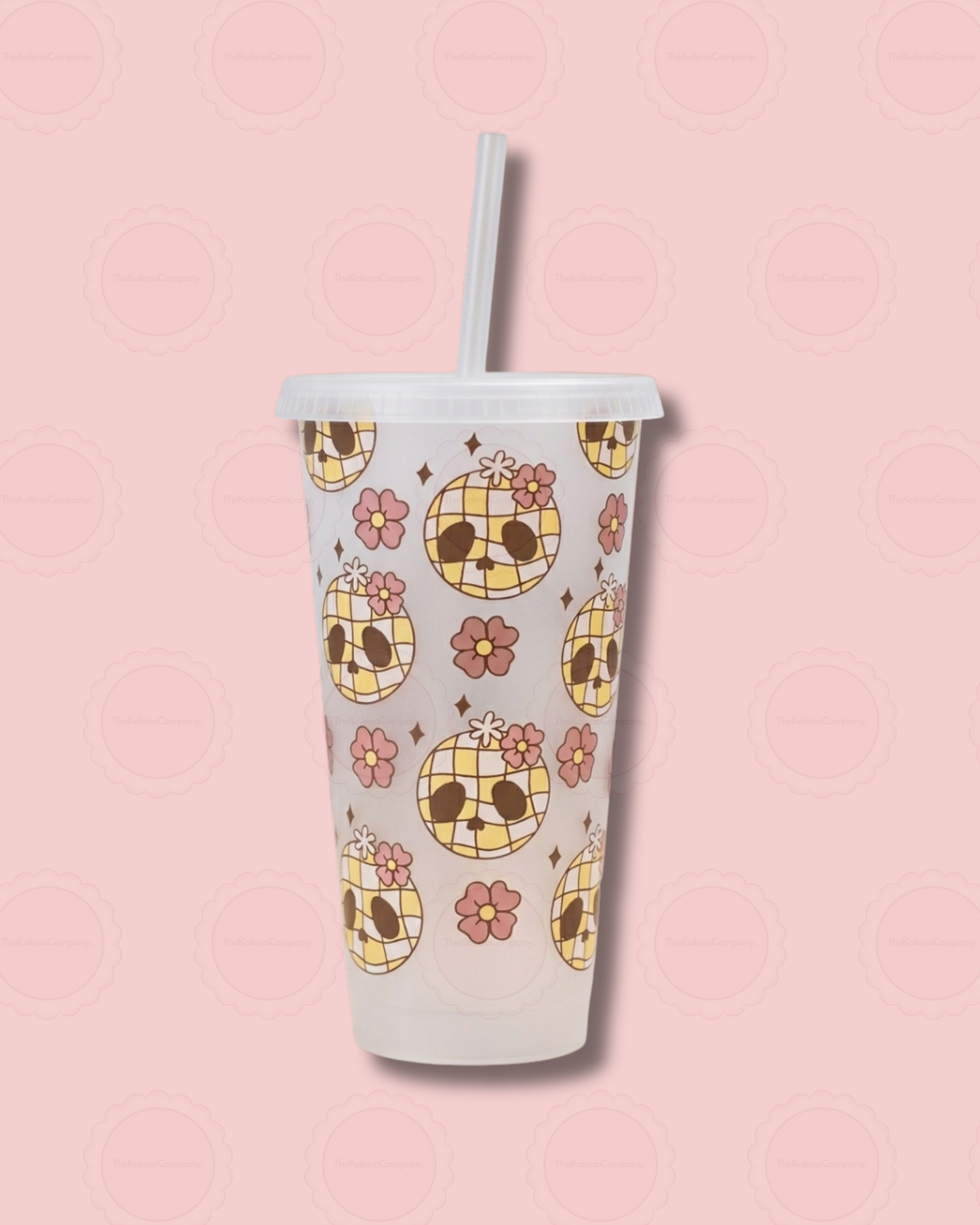 Disco Skull Clear 24oz Cold Cup
