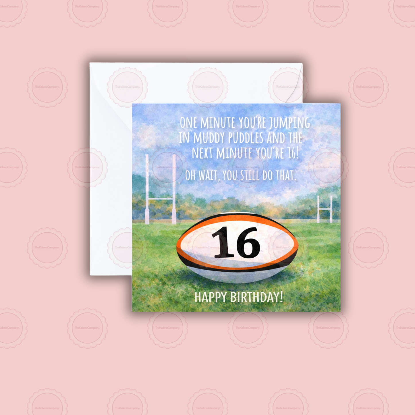 Milestone - 16th Rugby Birthday Card