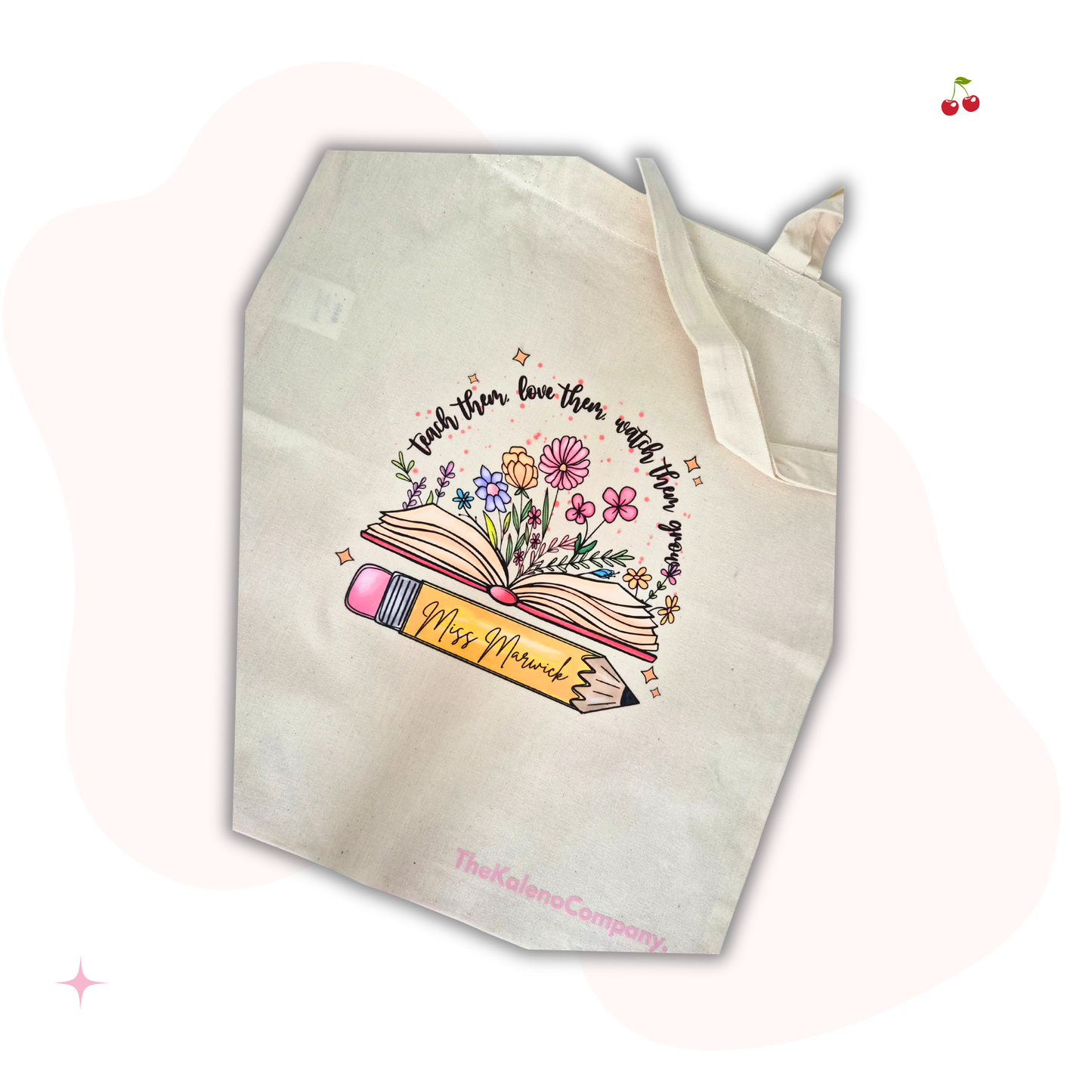 Personalised Teacher Tote Bag