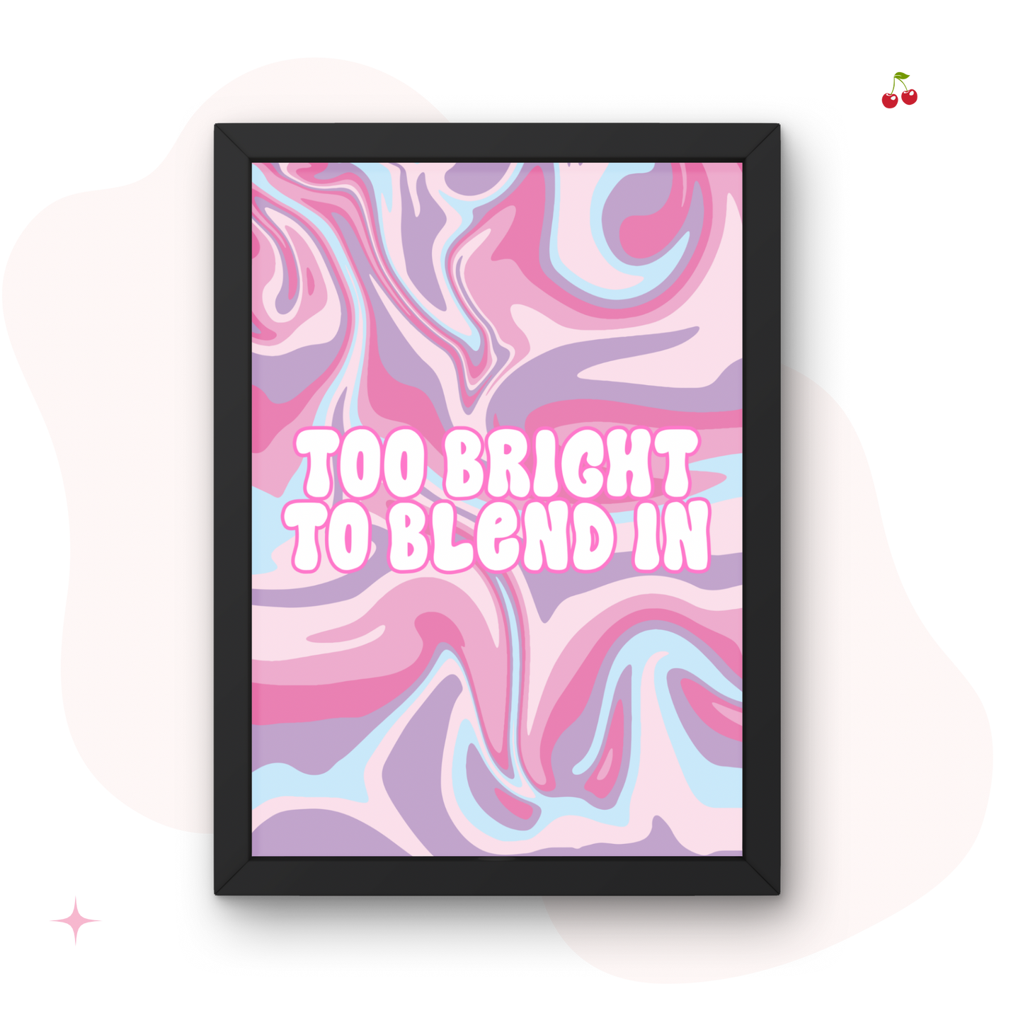 To Bright To Blend In Wall Print