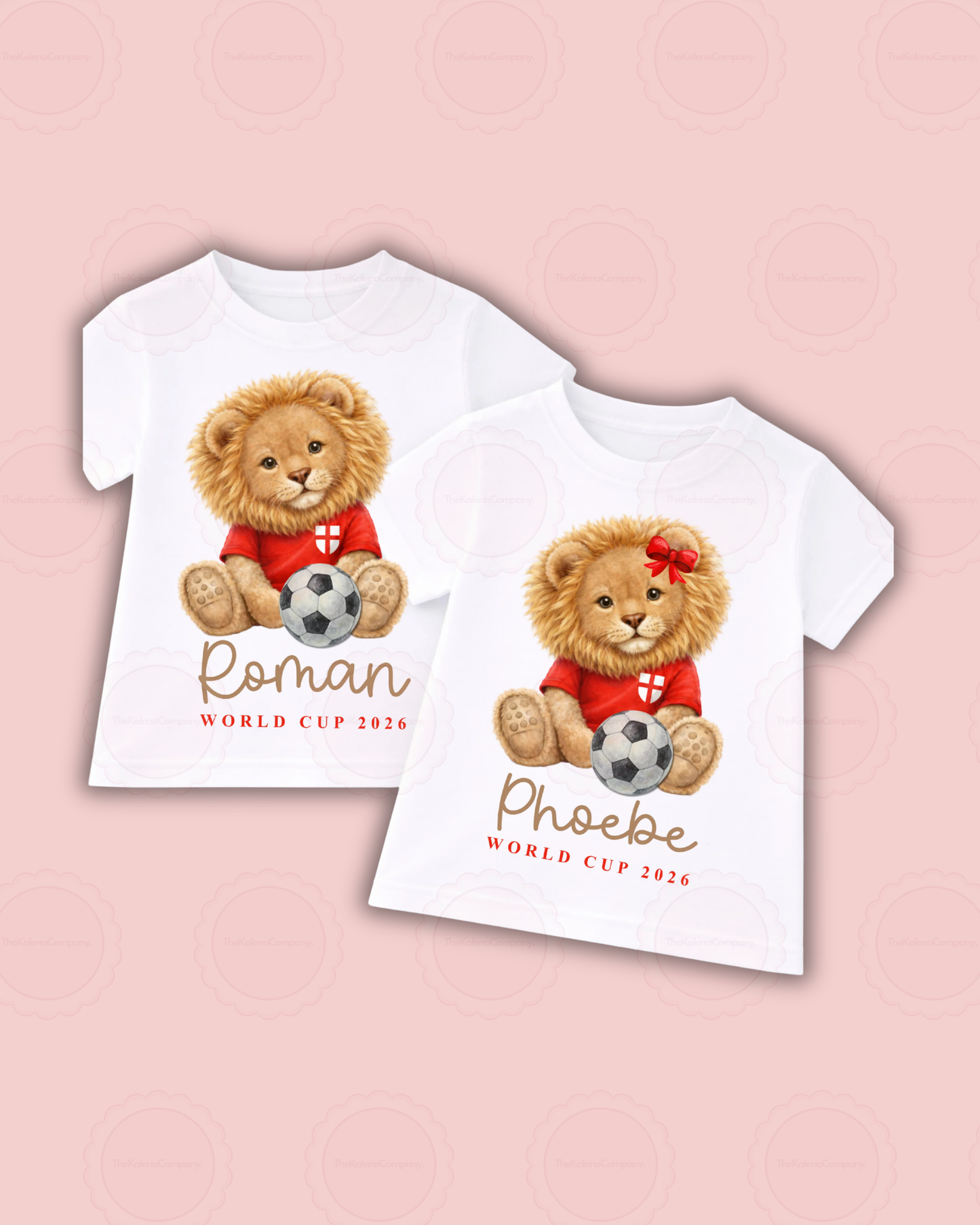 Children’s Personalised England Lion Tshirt