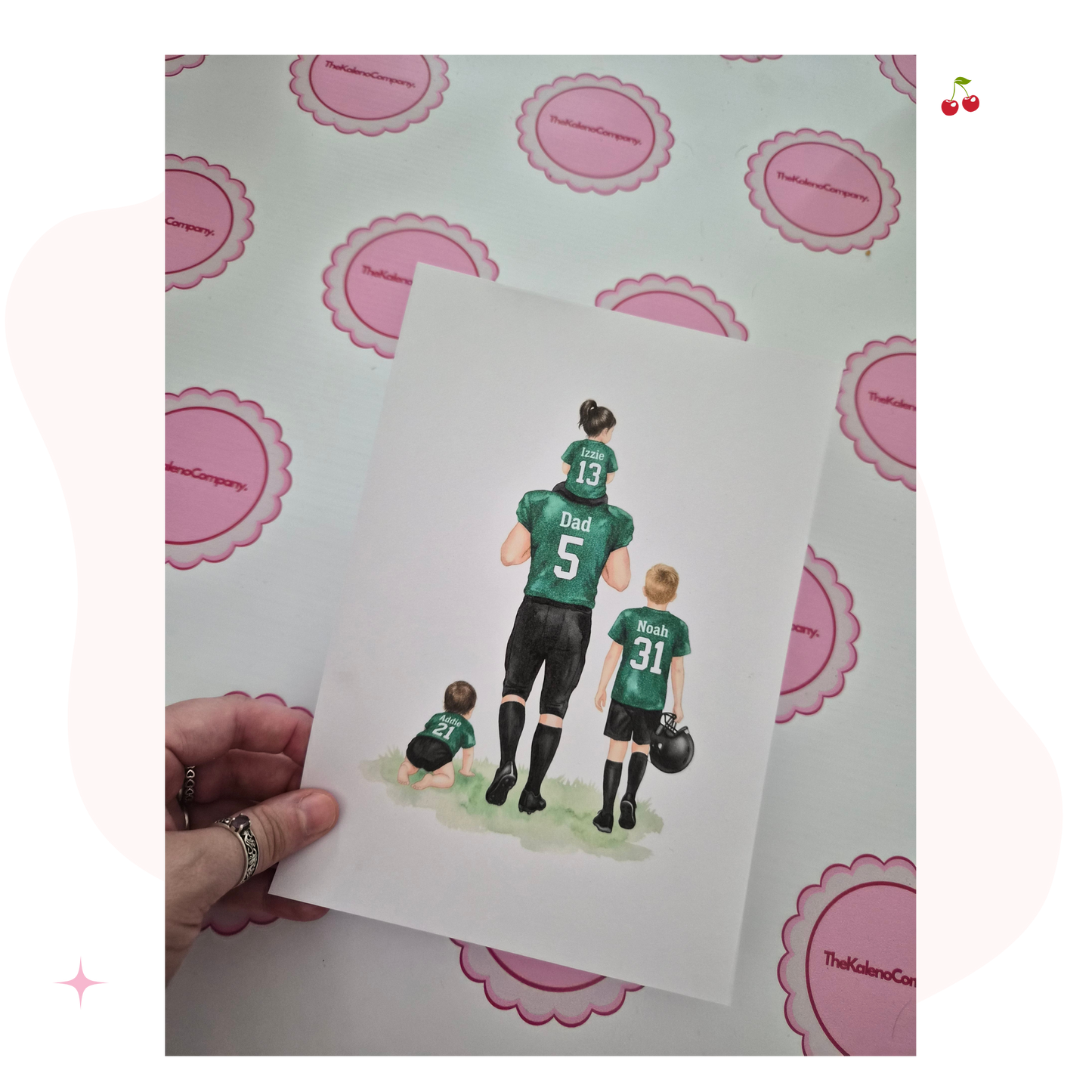 Custom American Football Wall Print