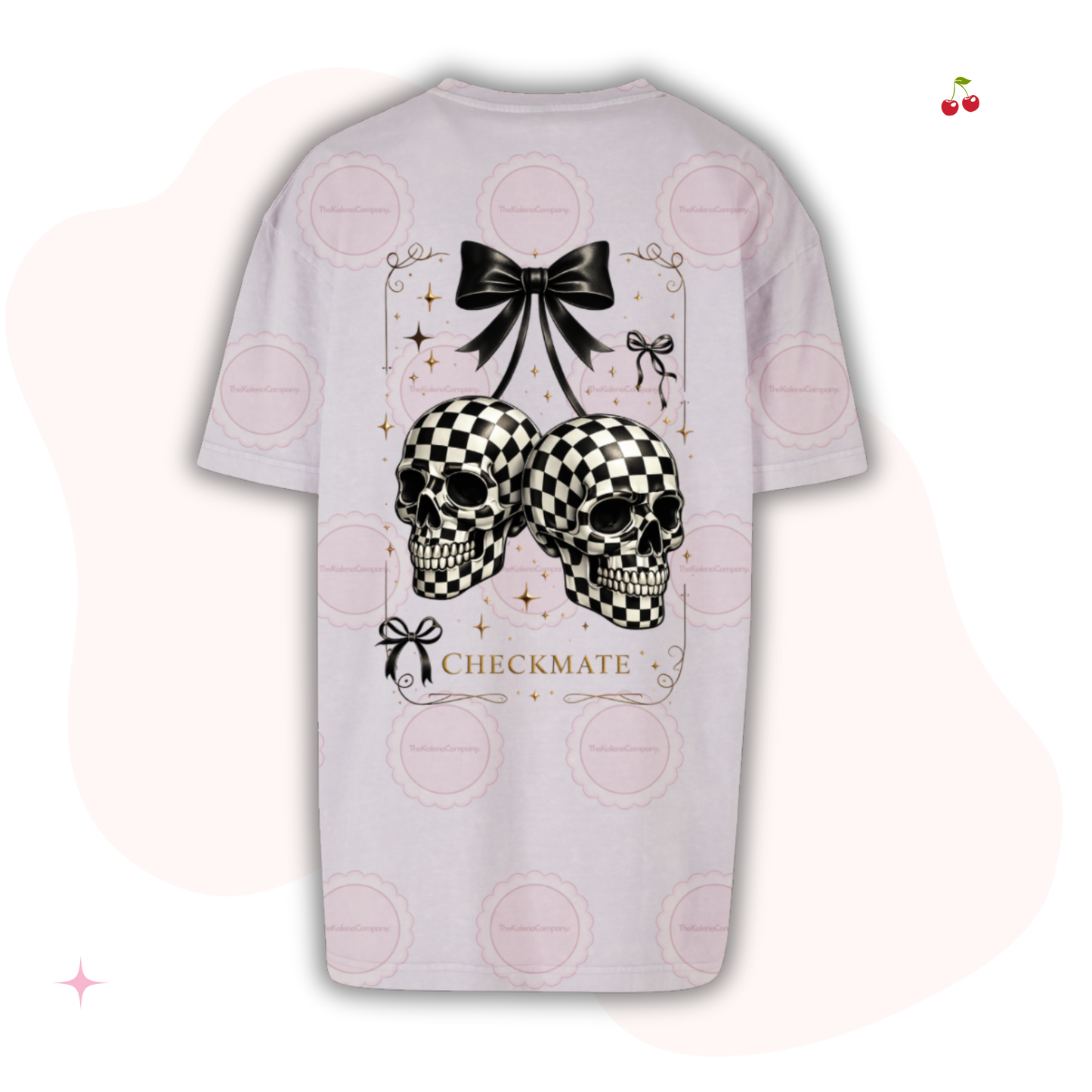 Checkmate Soft Lilac Adults Oversized T- Shirt