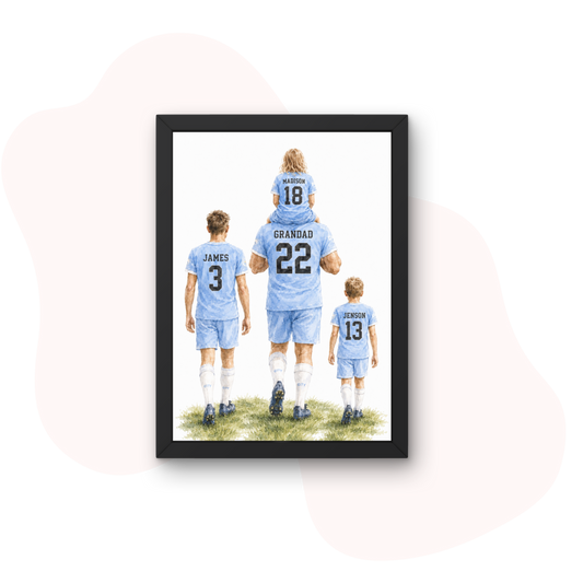 Custom Football Wall Print