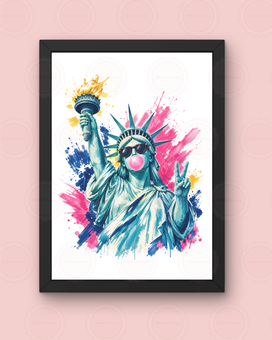 Preppy Statue Wall Print