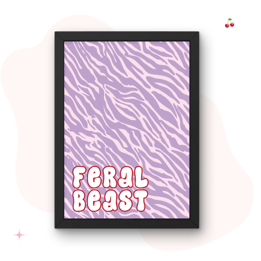 Feral Beast Wall Print