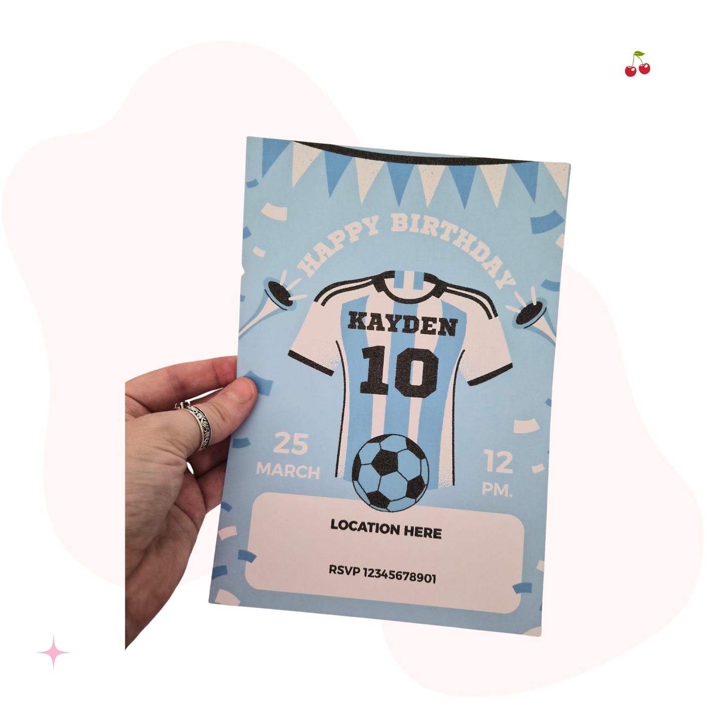 Personalised Football Invitation