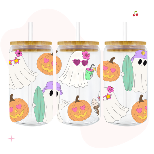 Summerween 16oz Glass Libbey Can
