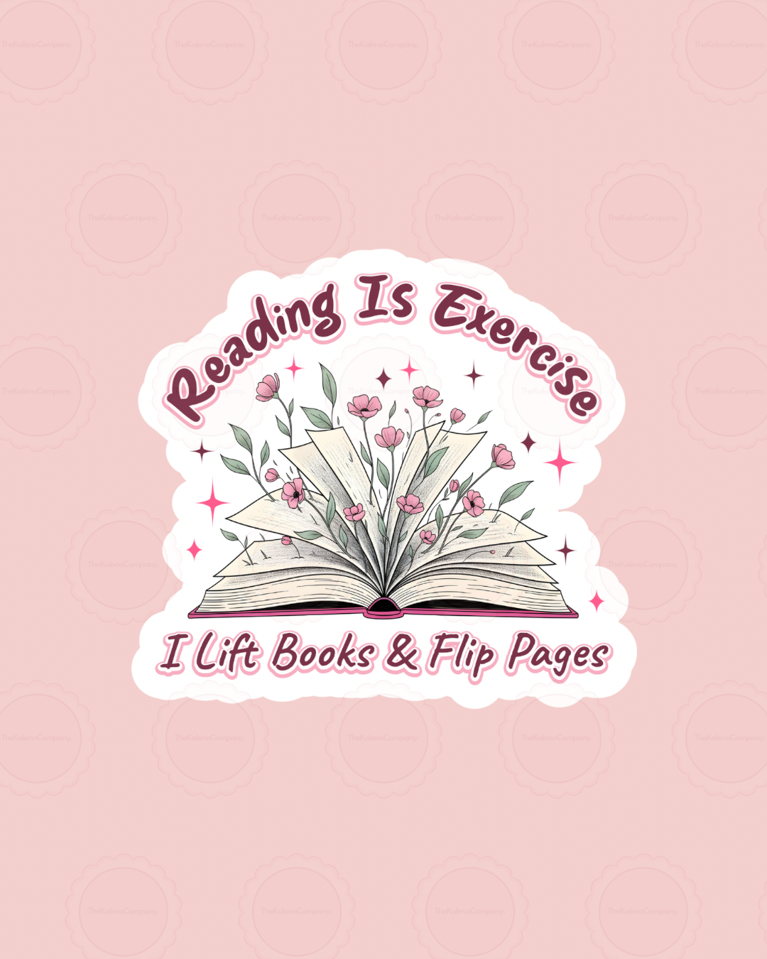 Reading is exercise Sticker