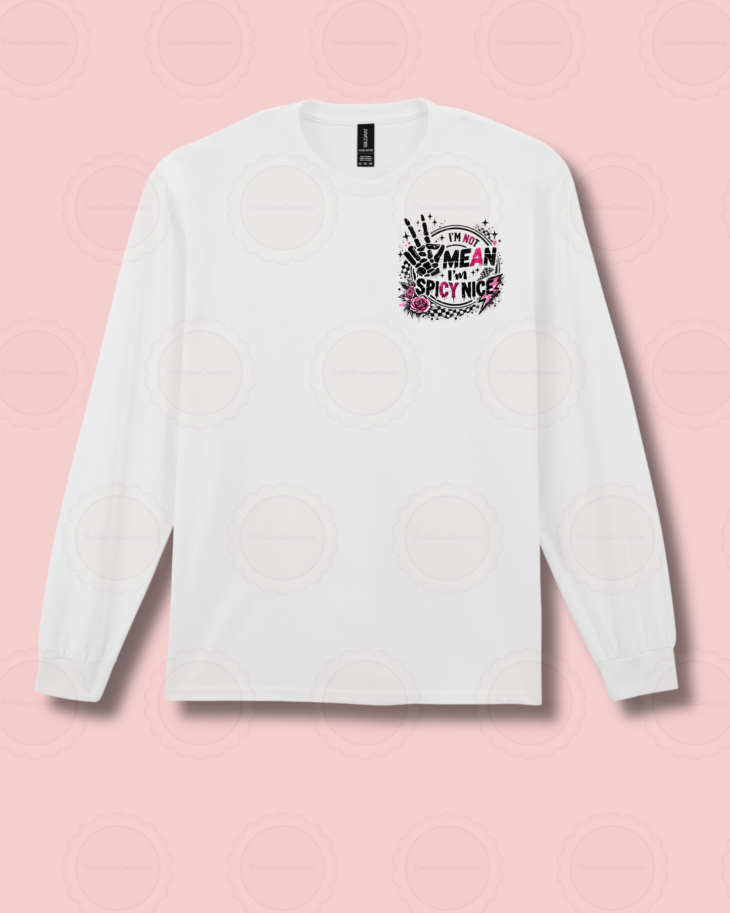I’m not mean, I’m spicy nice White Sweater
