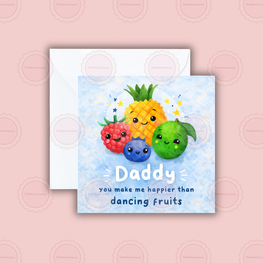 Novelty Dancing Fruit Father’s Day Card