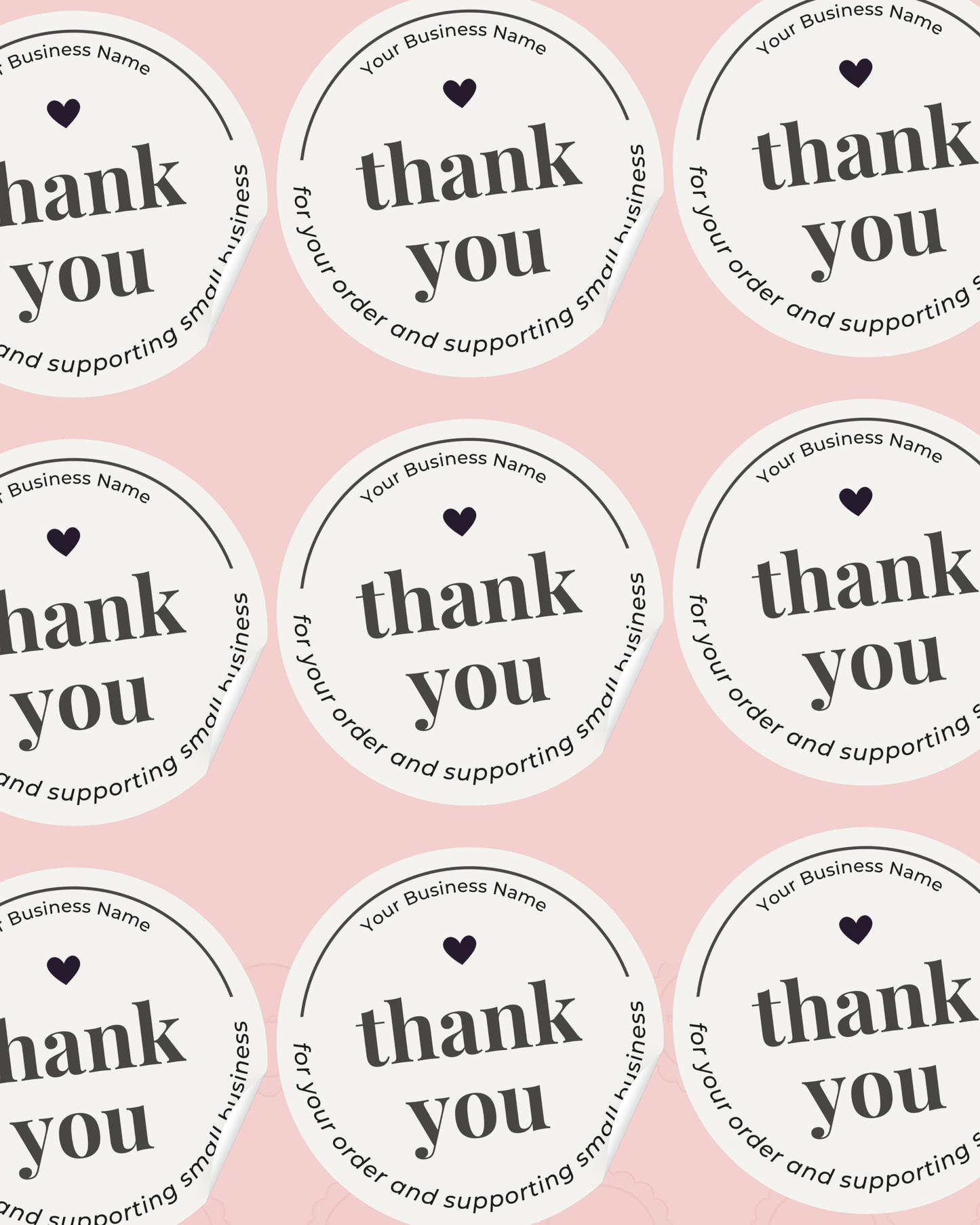 Colourful Thank You Sticker Sheet