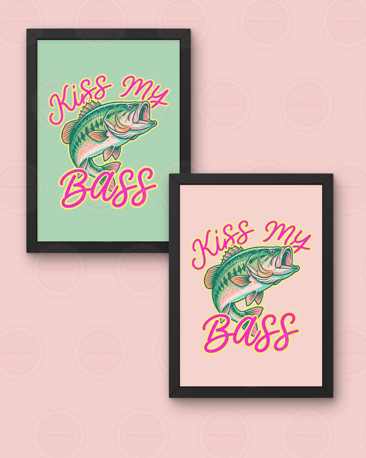 Kiss My Bass Wall Print