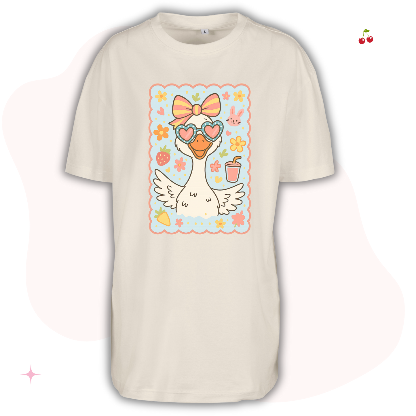 Silly Goose, Sand Adults Oversized T- Shirt