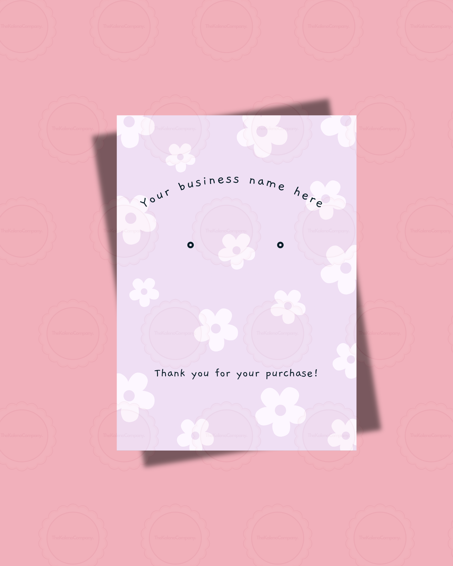 Flower themed Earring Backing Cards