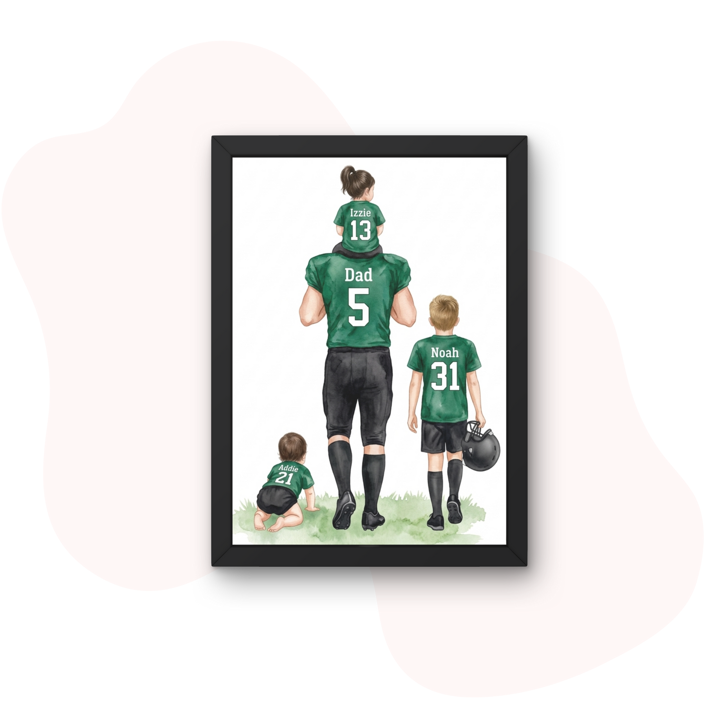 Custom American Football Wall Print