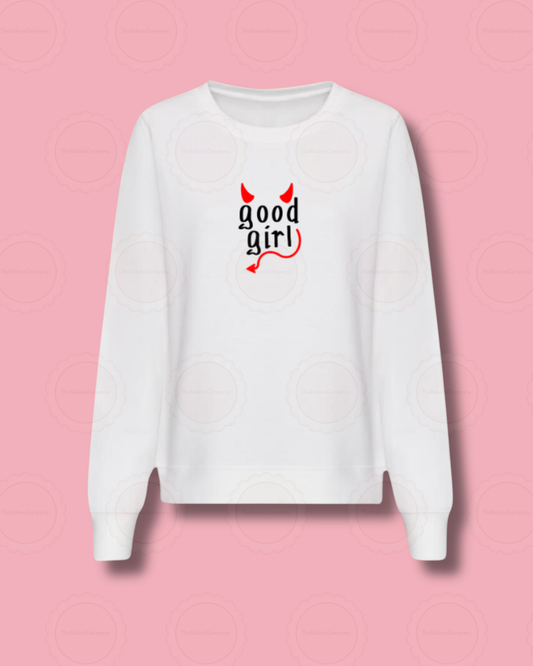 Good Girl Adults White Sweater