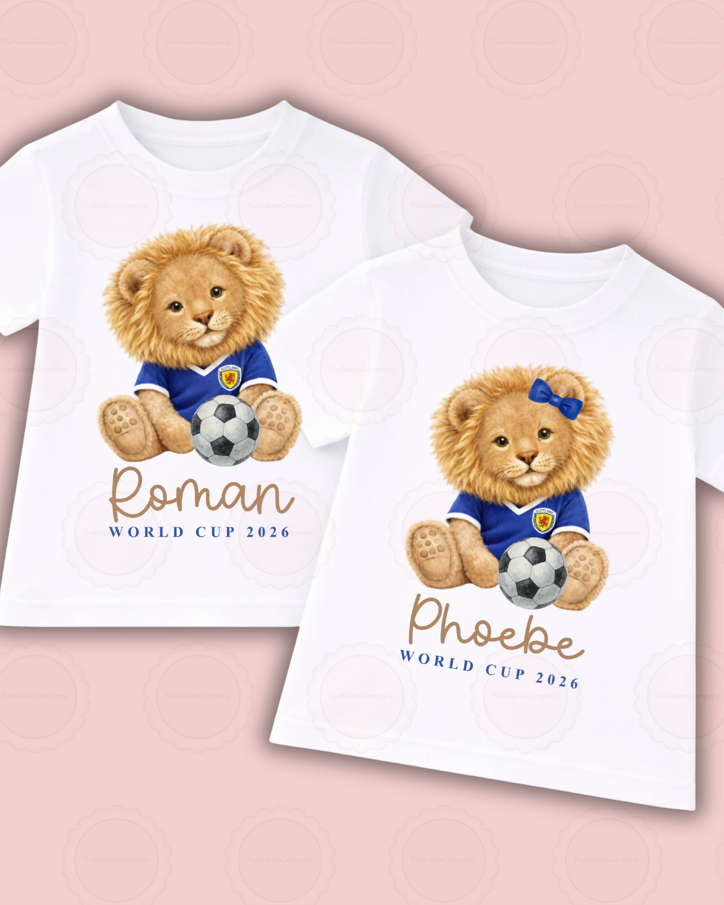 Children’s Personalised Scotland Lion Tshirt