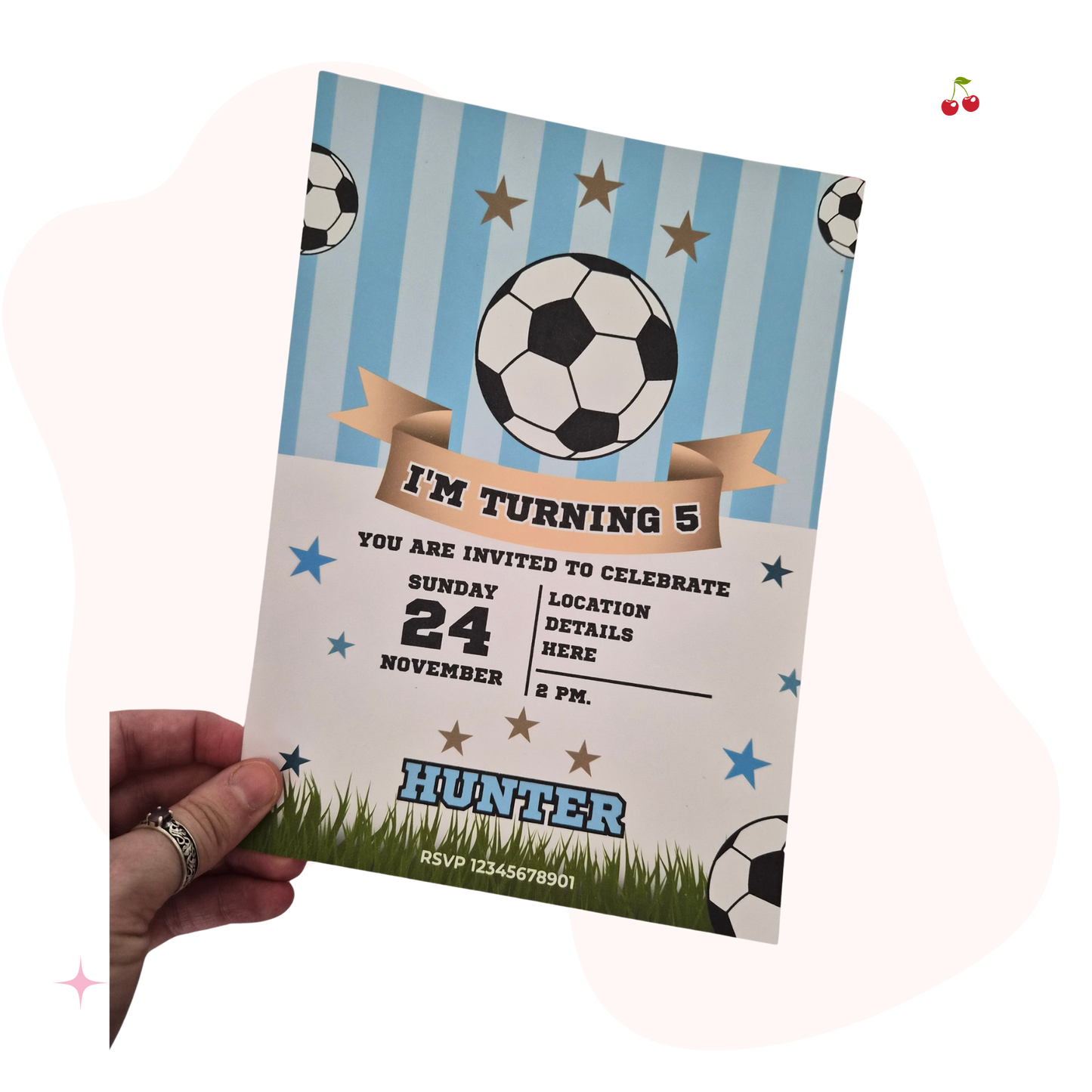 Personalised Football Invitation