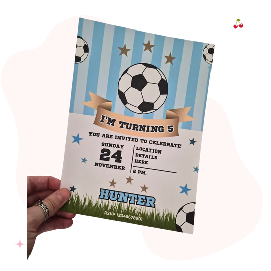 Personalised Football Invitation