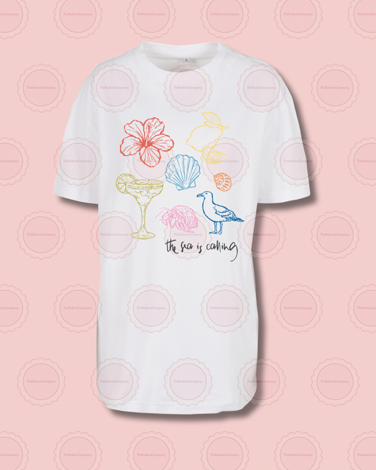 The Sea Is Calling - Women’s oversized tee