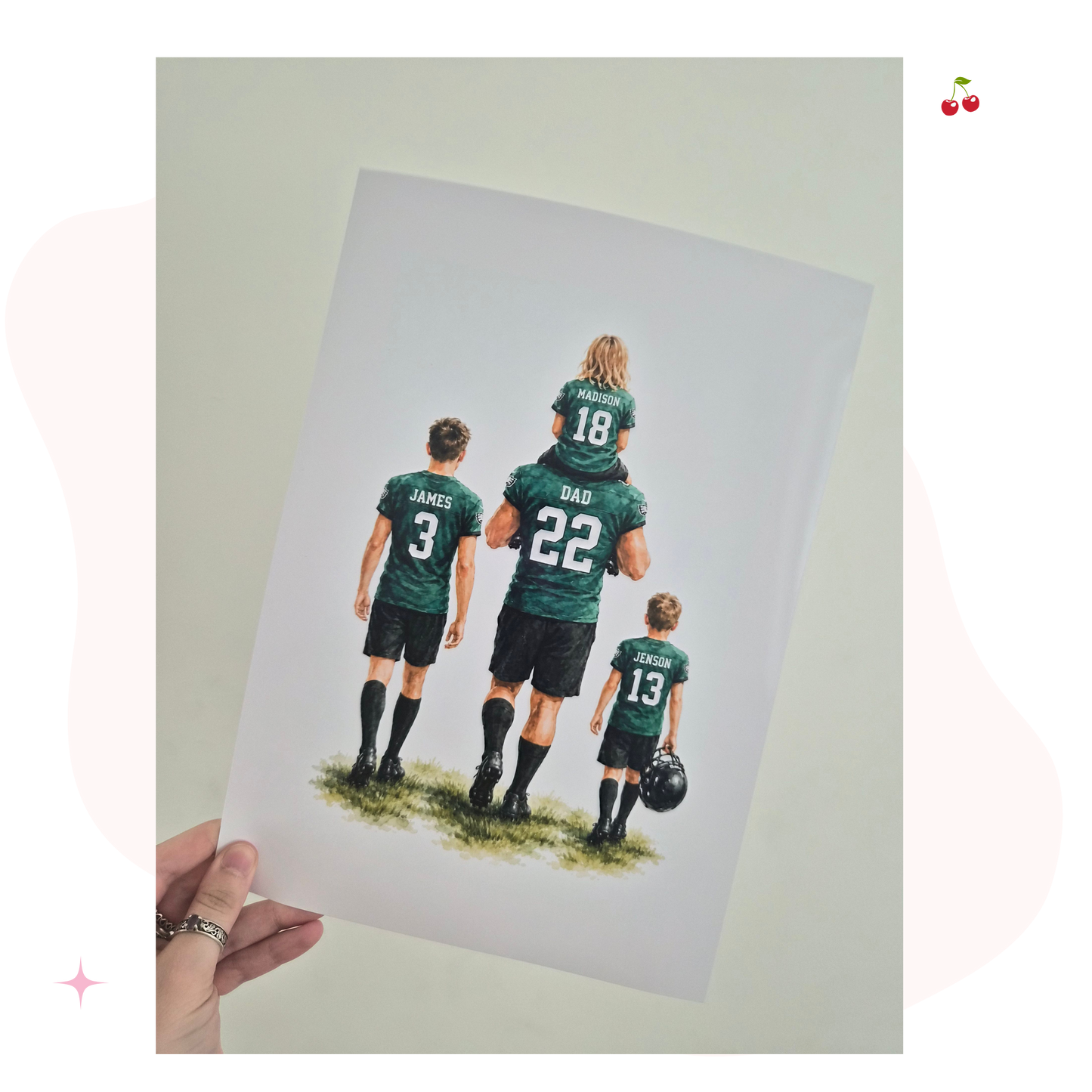 Custom American Football Wall Print