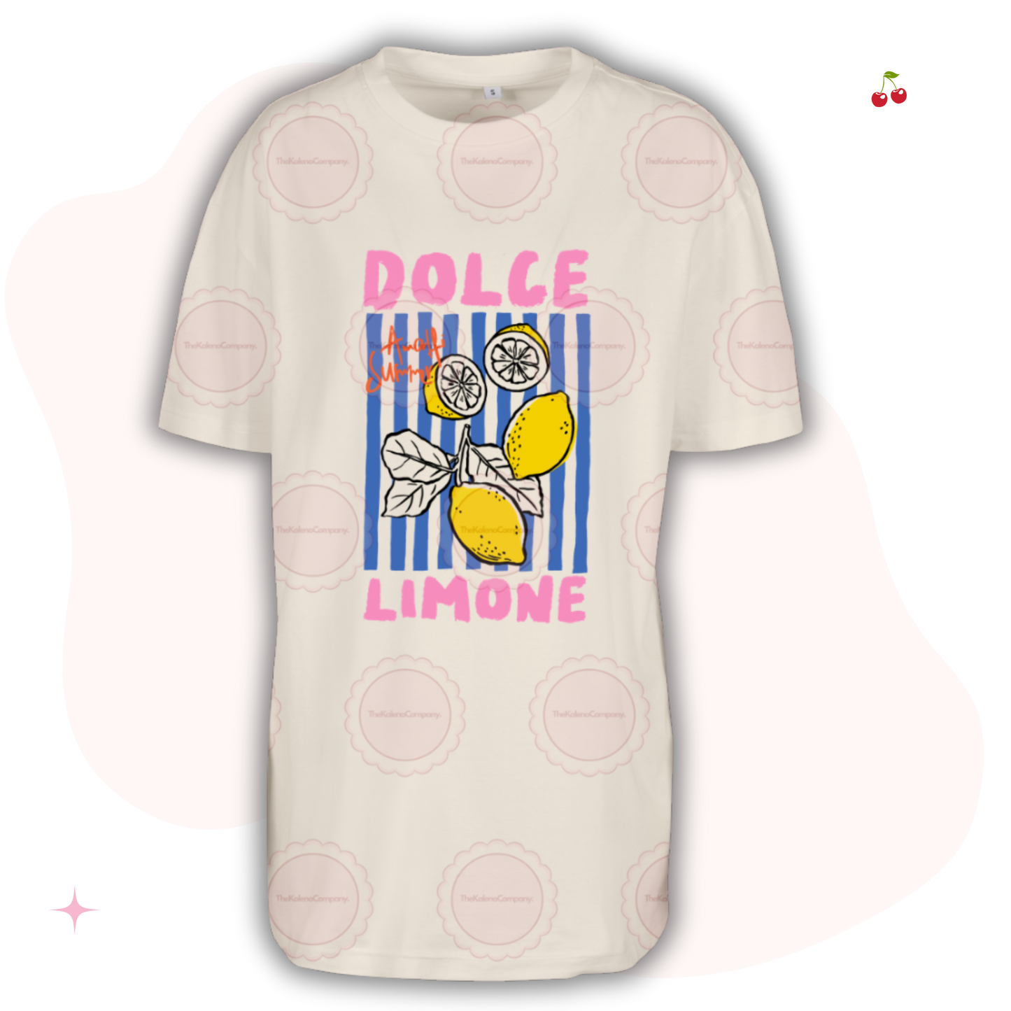 Dolce Limone, Sand Adults Oversized T- Shirt