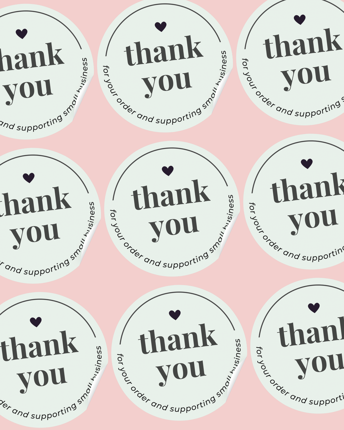 Colourful Thank You Sticker Sheet