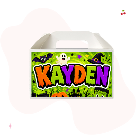 Personalised Halloween Treat Box (Unfilled)