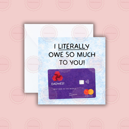 Novelty Bank of Dad Father’s Day Card