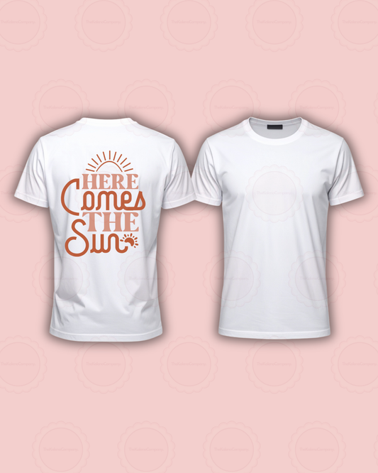 Adults Here Comes The Sun T-shirt (Back Design)