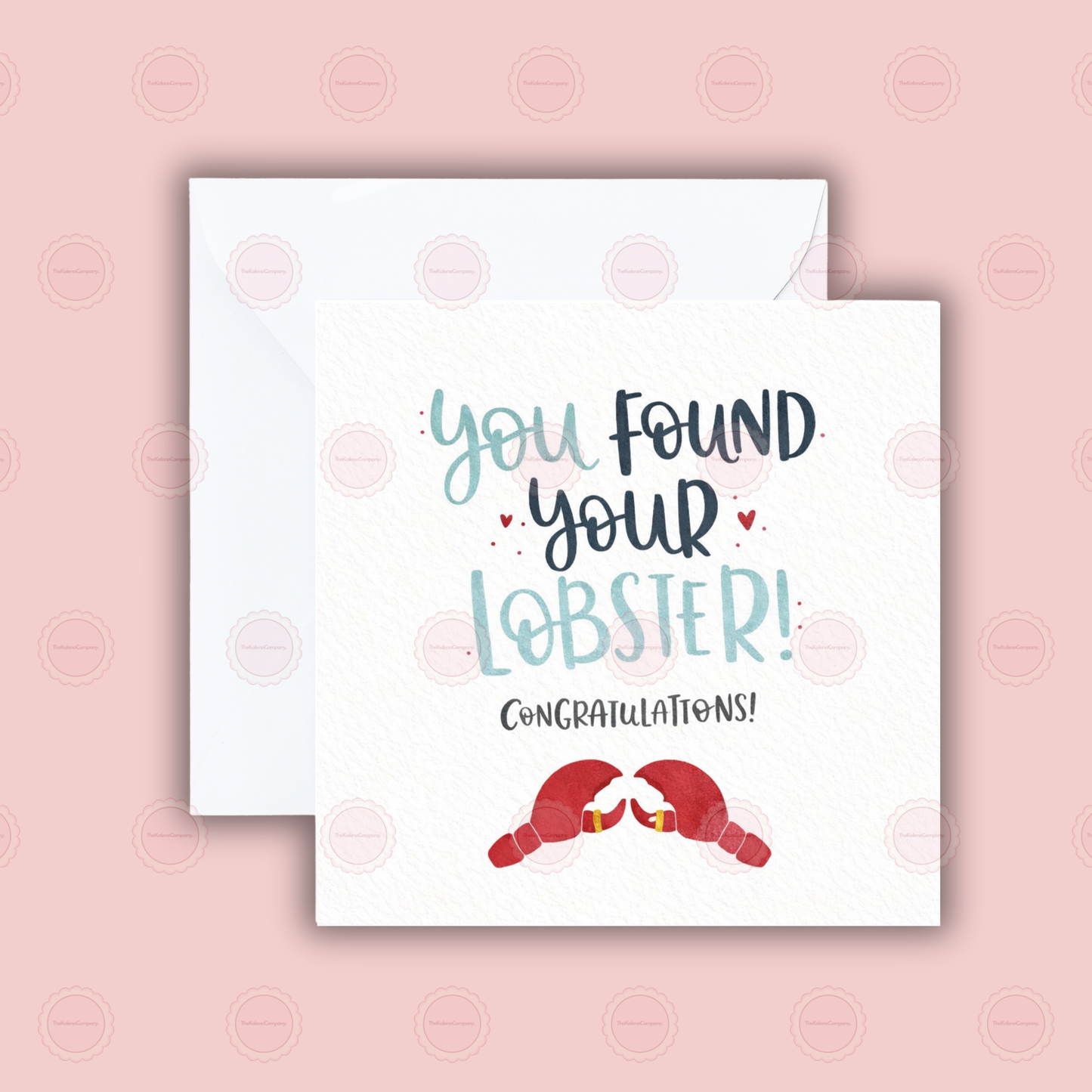 You found your lobster Wedding Card