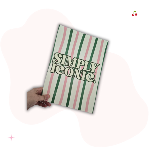 Simply Iconic Preppy Wall Print