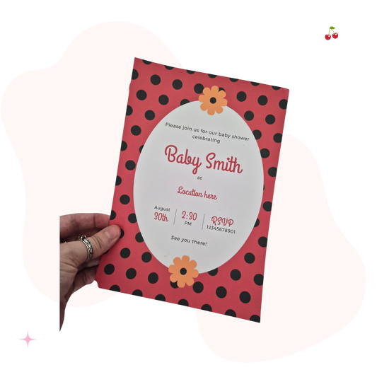 Personalised Baby Shower Invitation