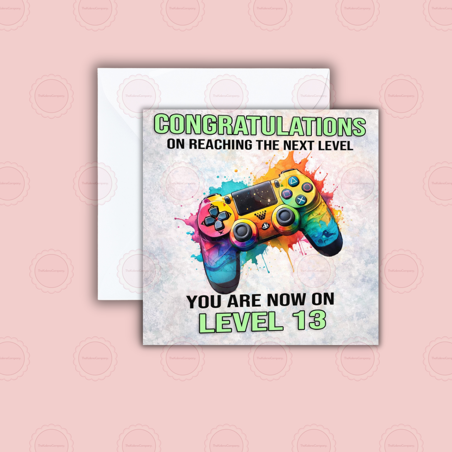 Milestone Teenager Level 13 Unlocked Gamer Birthday Card