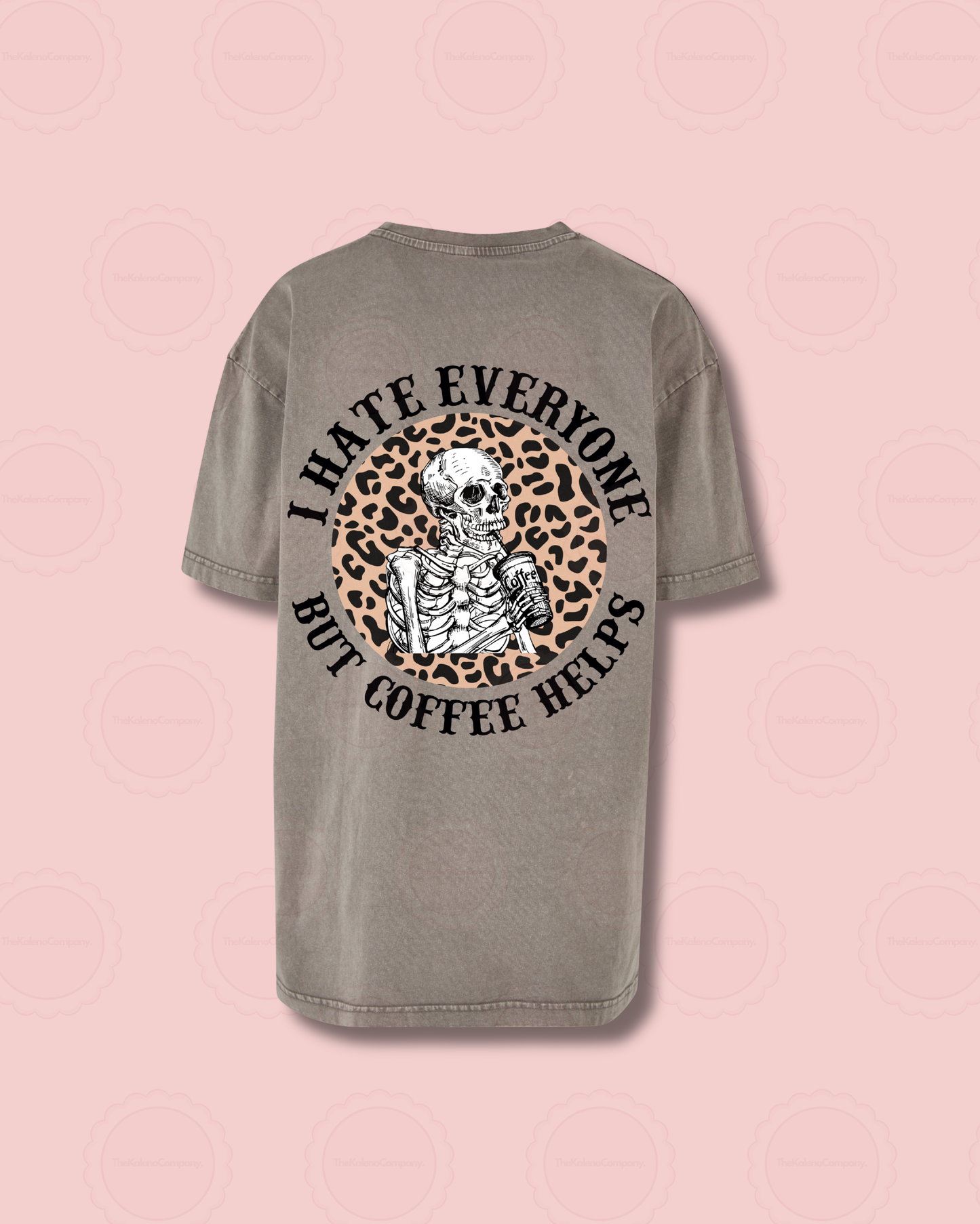I Hate Everyone - Women’s oversized acid wash tee