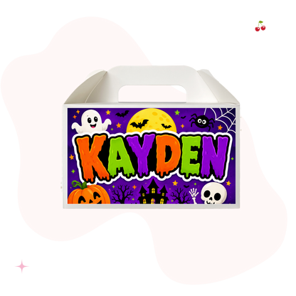 Personalised Halloween Treat Box (Unfilled)