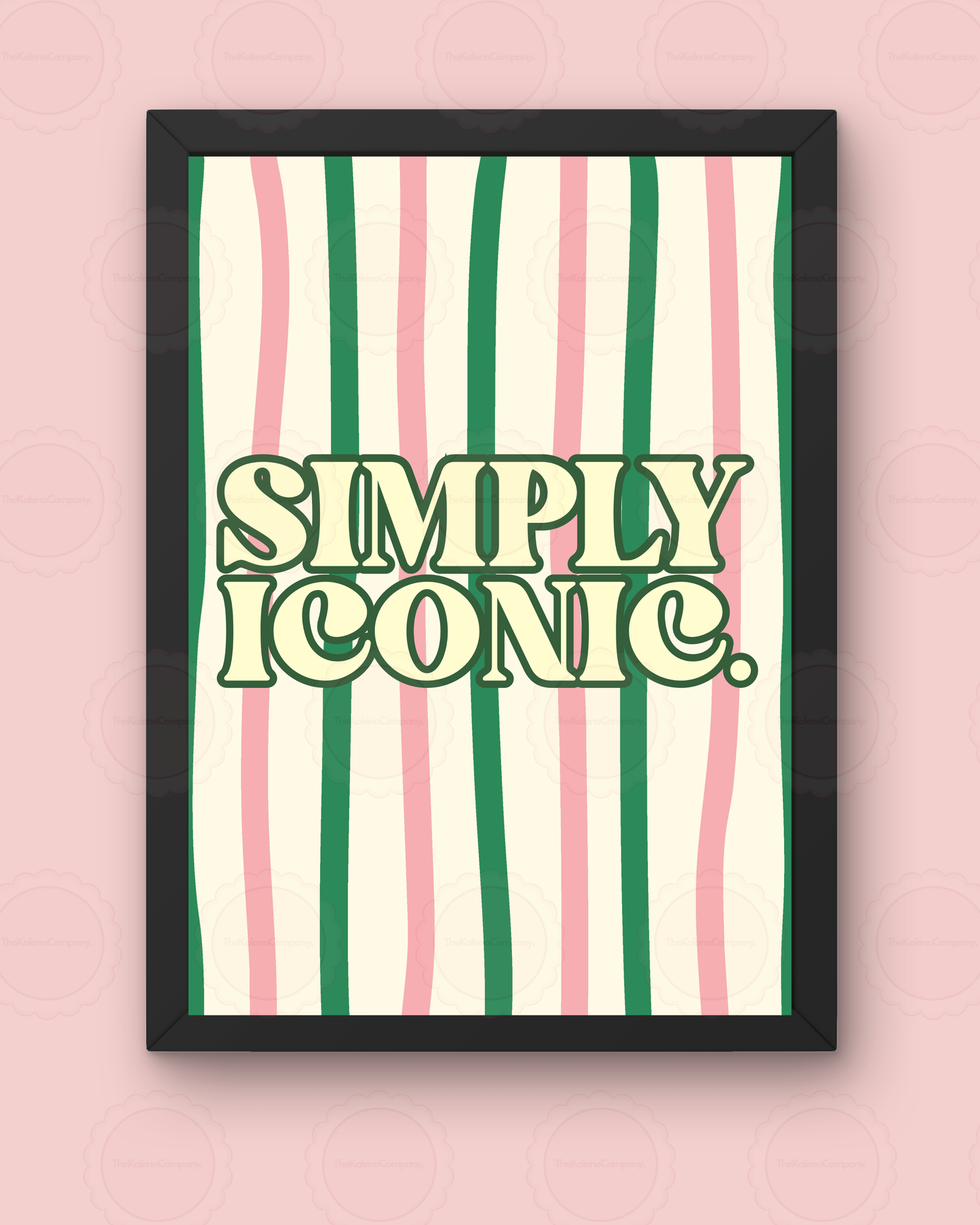 Simply Iconic Striped Wall Print