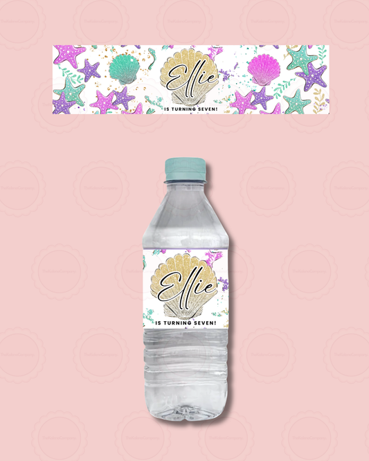 Mermaid Magic Water Bottle Labels