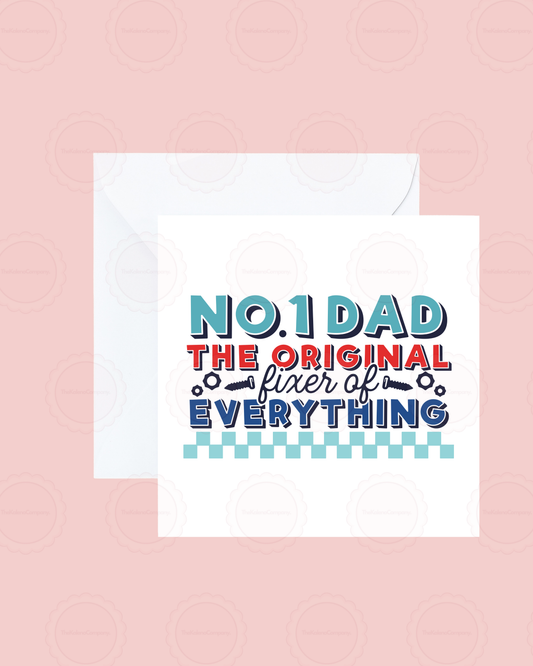 The Original Fixer Of Everything Fathers Day Card