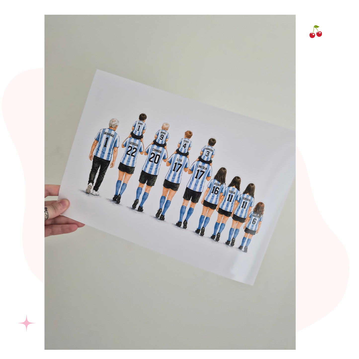 Custom Football Wall Print