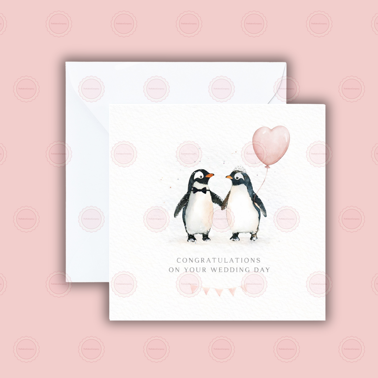Penguin Couple Wedding Card