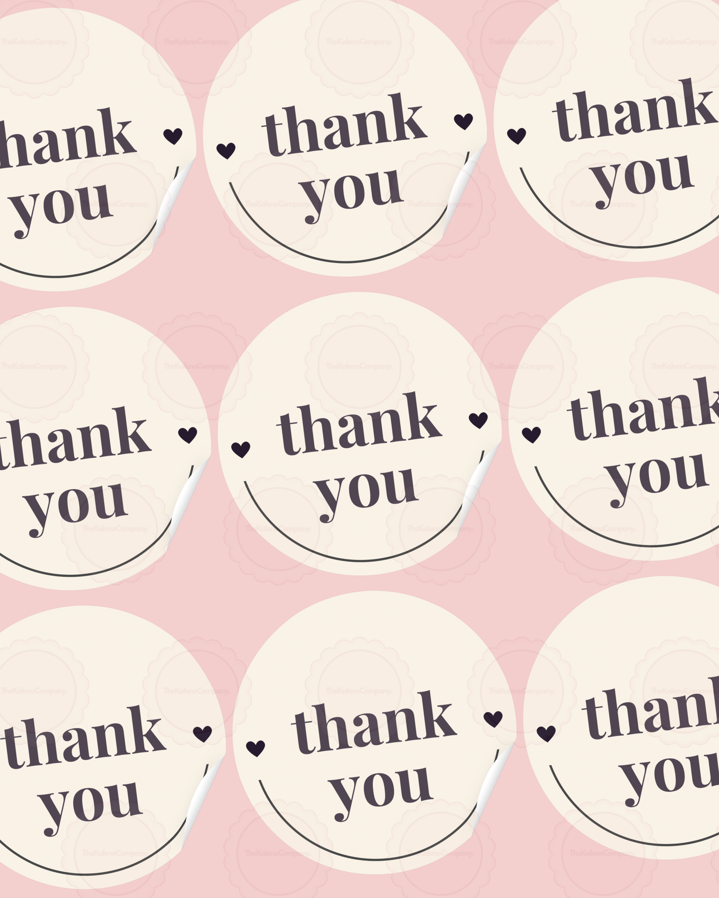 Colourful Thank You Sticker Sheet