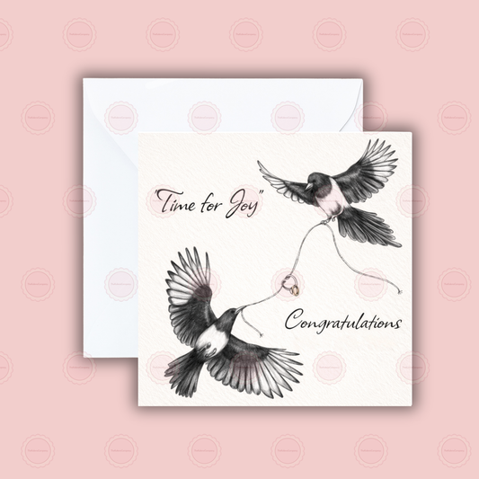 Time for joy Wedding Card
