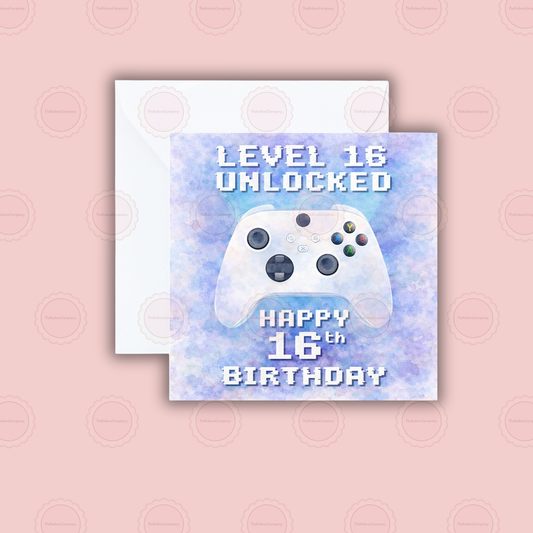 Milestone Level 16 Unlocked Birthday Card