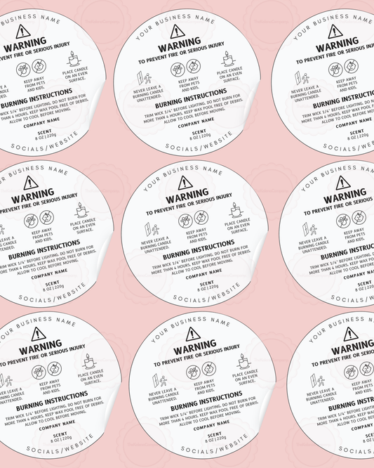 Warning Label Sheet
